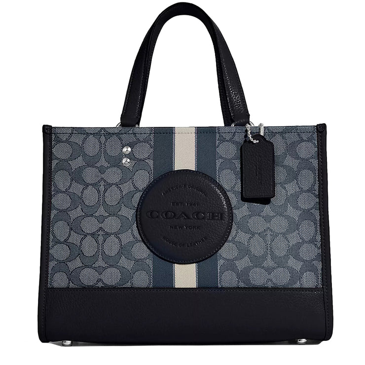 Buy Coach Dempsey Carryall Bag In Signature Jacquard With Stripe And Coach Patch in Denim/ Midnight Navy C8448 Online in Singapore | PinkOrchard.com