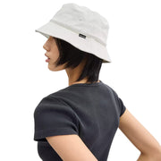 Model Wearing Coach Denim Bucket Hat - Chalk CAA63