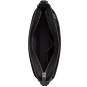 Interior View of Coach District Crossbody Bag In Signature Canvas  in Charcoal/ Black CV761