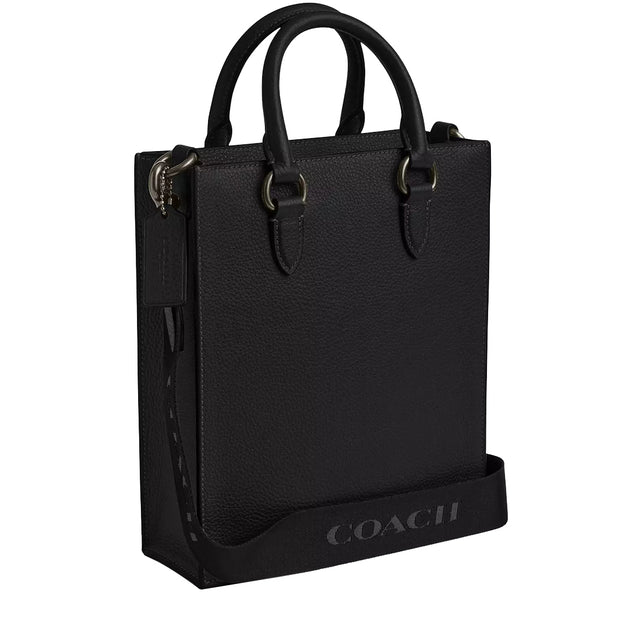 Side View of Coach Dylan Tote Bag in Black CT910