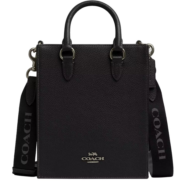 Front View of Coach Dylan Tote Bag in Black CT910