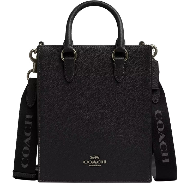 Front View of Coach Dylan Tote Bag in Black CT910