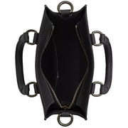 Interior View of Coach Dylan Tote Bag in Black CT910