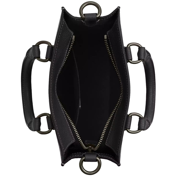 Interior View of Coach Dylan Tote Bag in Black CT910