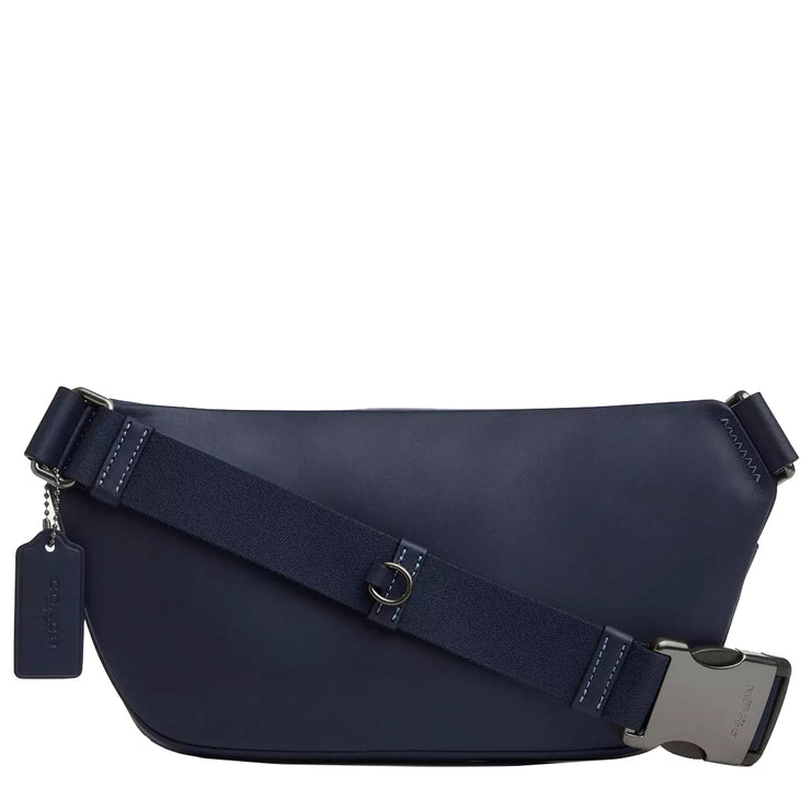Back View of Coach Elias Belt Bag In Signature Canvas - Denim/ Midnight Navy CZ400