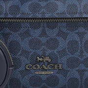 Closeup of Coach Elias Belt Bag In Signature Canvas - Denim/ Midnight Navy CZ400