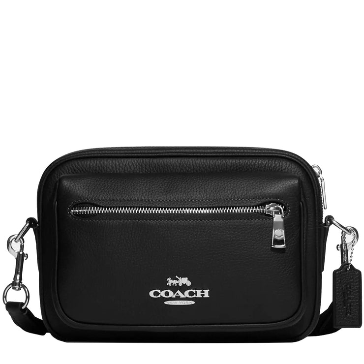 Front View of Coach Elias Crossbody Bag - Black CJ509