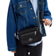 Model Carrying Coach Elias Crossbody Bag - Black CJ509