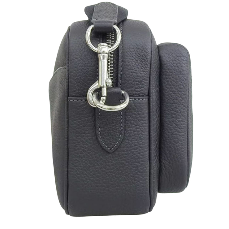 Side View of Coach Elias Crossbody Bag - Black CJ509