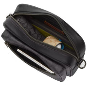 Interior View of Coach Elias Crossbody Bag In Signature Canvas - Charcoal/ Black CZ401