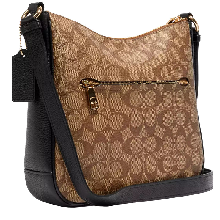 Buy Coach Ellie File Bag In Signature Canvas in Khaki/ Black CU959 Online in Singapore | PinkOrchard.com