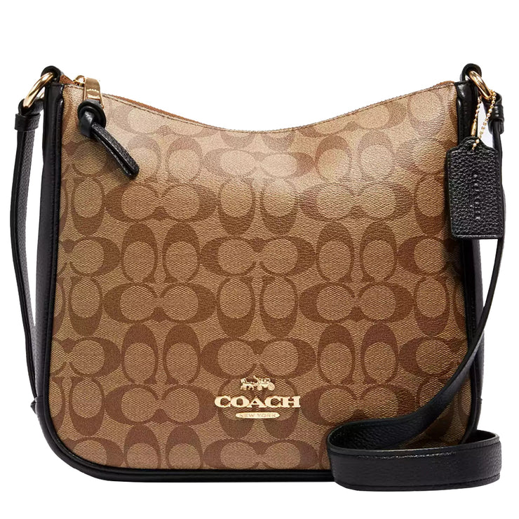 Buy Coach Ellie File Bag In Signature Canvas in Khaki/ Black CU959 Online in Singapore | PinkOrchard.com