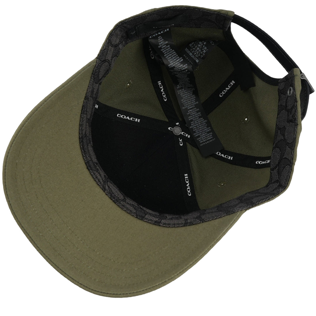 Buy Coach Embroidered Baseball Hat in Military Green CH409 Online