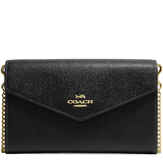 Coach Envelope Clutch Crossbody Bag in Black CH518