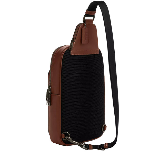 Back View of Coach Ethan Pack Bag In Signature Canvas - Tan/ Vintage Brown CBI71