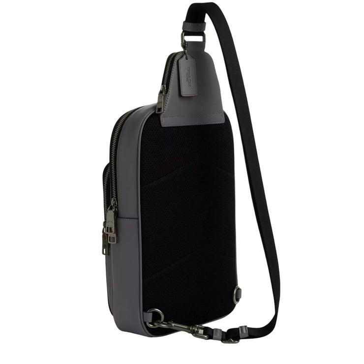 Back View of Coach Ethan Pack Bag In Signature Canvas Bag - Grey/ Charcoal CZ393