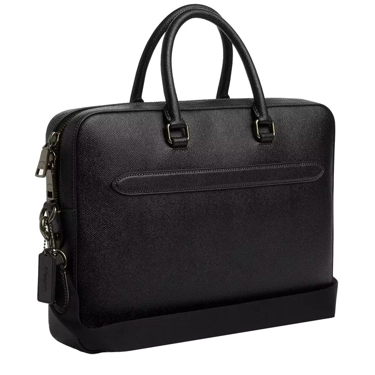 Back view of Coach Ethan Slim Brief Bag in Black CR271