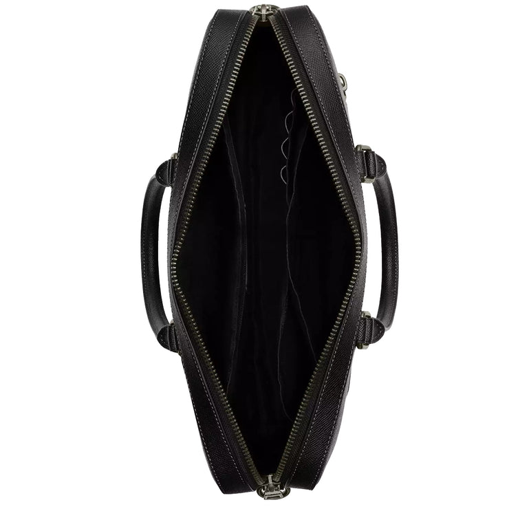 Inside View of Coach Ethan Slim Brief Bag in Black CR271