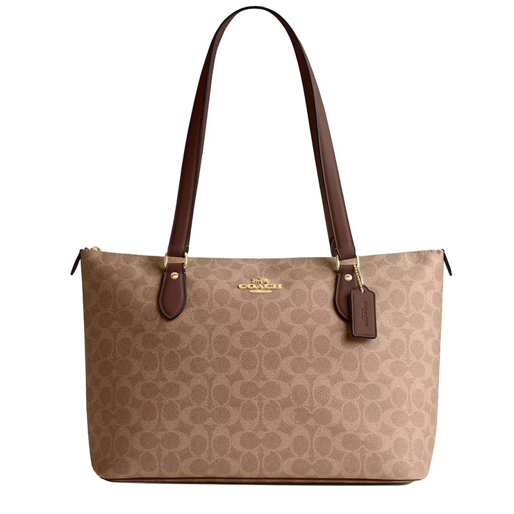 Buy Coach Gallery Tote Bag In Signature Canvas in Tan/ Brown CW381 Online in Singapore | PinkOrchard.com
