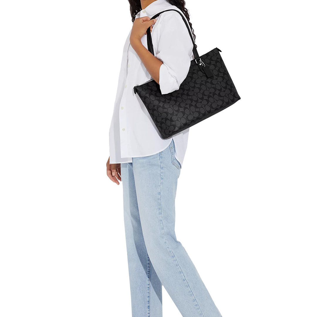 Chezi Mesh Canvas Large Shoulder Bag – Foldable, Washable Tote For Beach, Shopping & Casual Use