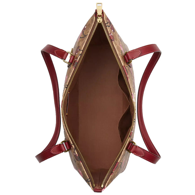 Buy Coach Gallery Tote Bag In Signature Canvas With Cherry Print in Tan Multi CAA71 Online in Singapore | PinkOrchard.com