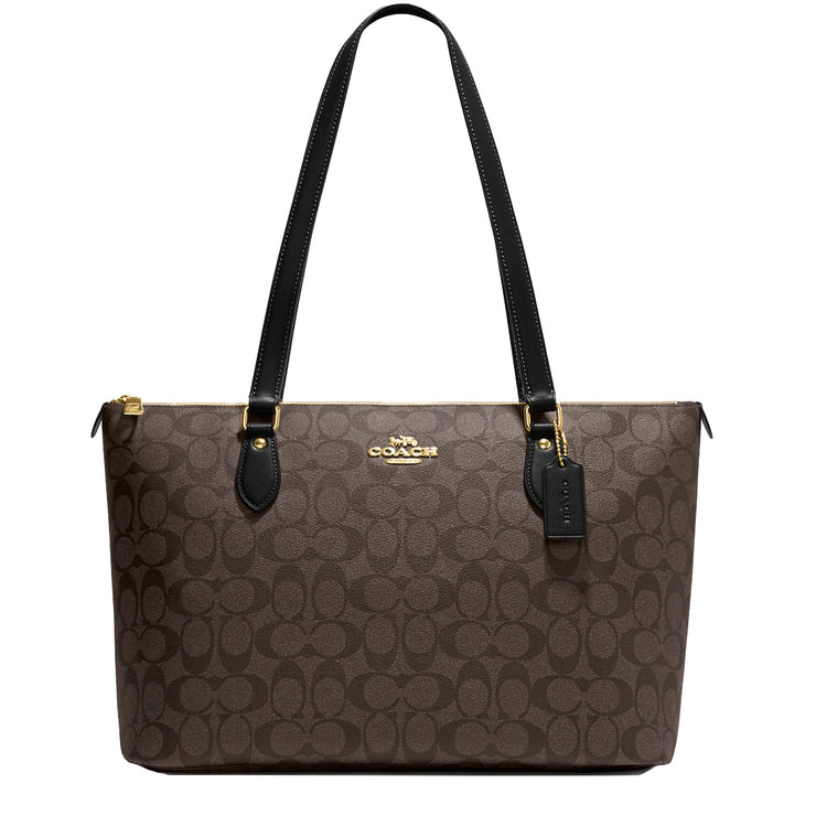 Coach Gallery Tote Bag In Signature Canvas in Brown/ Black CH504 ...
