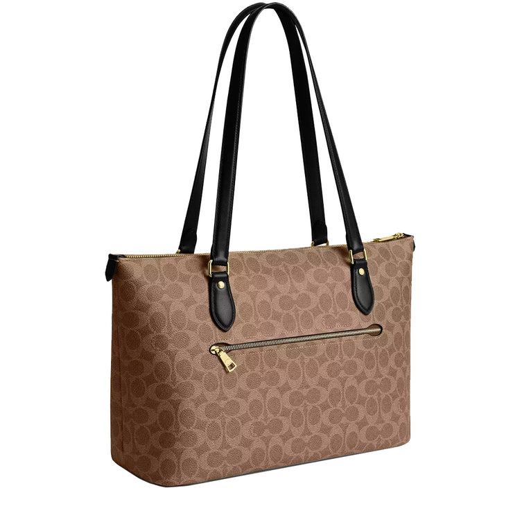 Buy Coach Gallery Tote Bag In Signature Canvas in Tan/ Black CW381 Online in Singapore | PinkOrchard.com