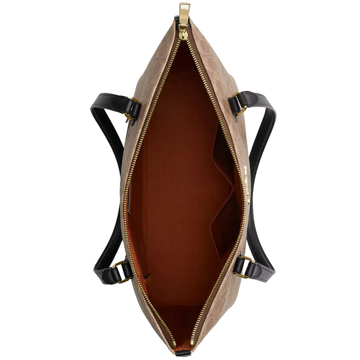 Buy Coach Gallery Tote Bag In Signature Canvas in Tan/ Black CW381 Online in Singapore | PinkOrchard.com