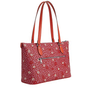 Back View of Coach Gallery Tote Bag With Floral Print - Pink Multi CBM19