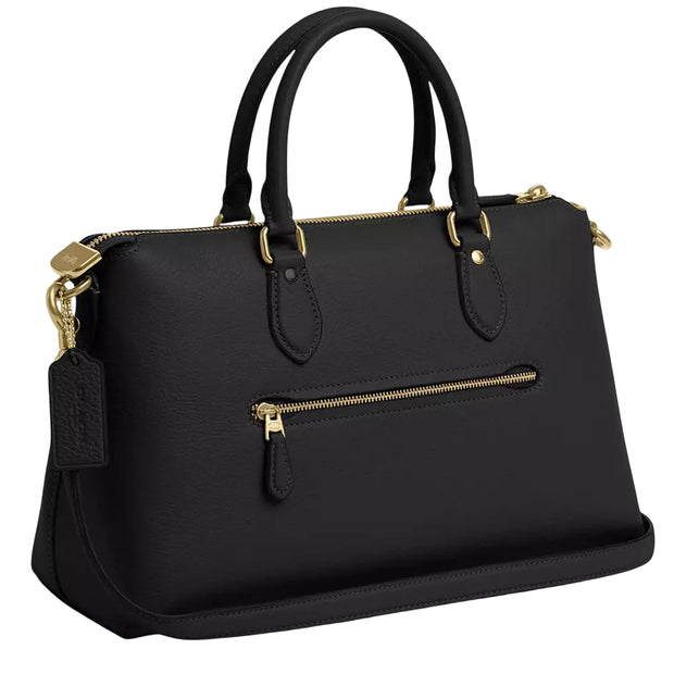 Back View of Coach Georgia Satchel Bag - Black CR156