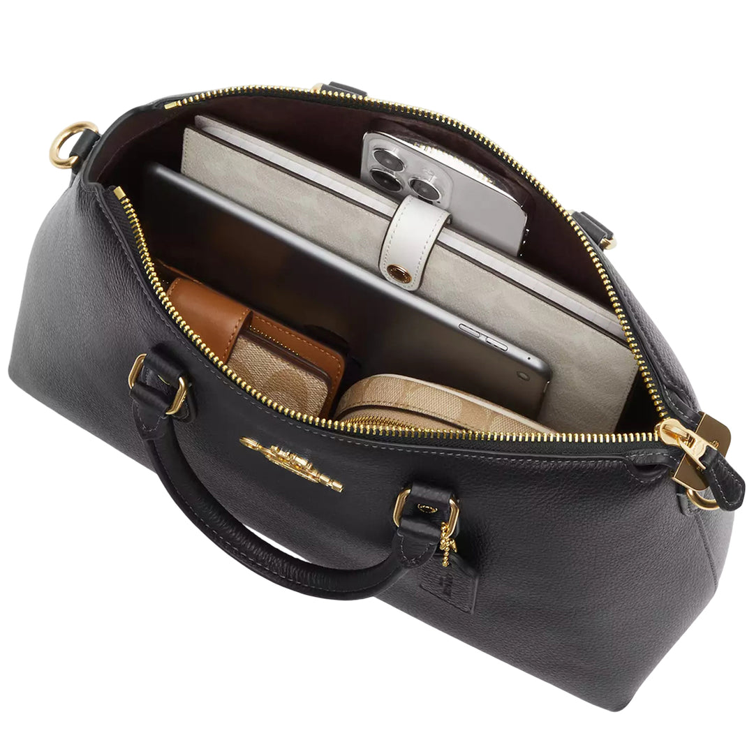 Coach Georgia Satchel Bag - Black CR156 | Designer Bags On Sale