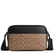 Buy Coach Graham Crossbody Bag In Signature Canvas in Tan/ Black CV921 Online in Singapore | PinkOrchard.com