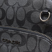 Coach Graham Pack Bag In Signature Canvas in Charcoal/ Black C2932