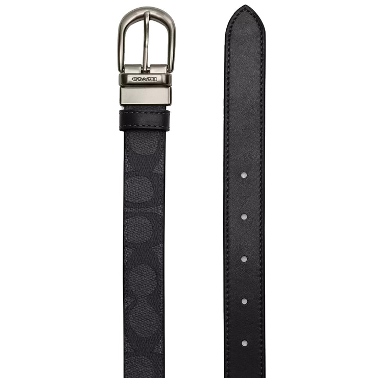 Buy Coach Harness Buckle Cut To Size Reversible Belt, 25 Mm in Charcoal/ Black CX057 Online in Singapore | PinkOrchard.com