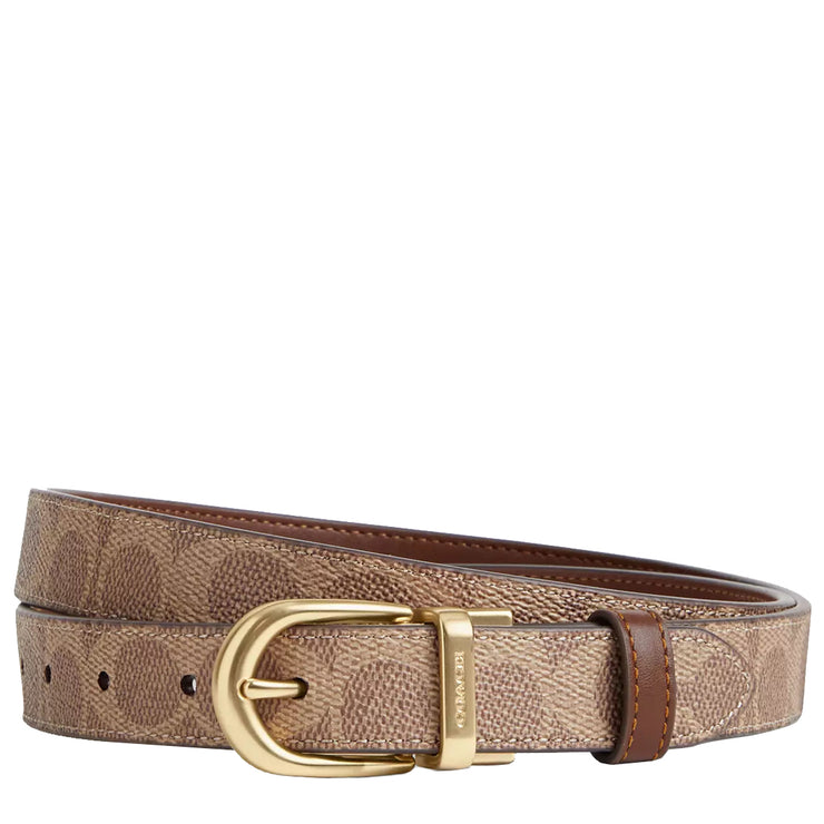 Buy Coach Harness Buckle Cut To Size Reversible Belt, 25 Mm in Tan/ Brown CX057 Online in Singapore | PinkOrchard.com