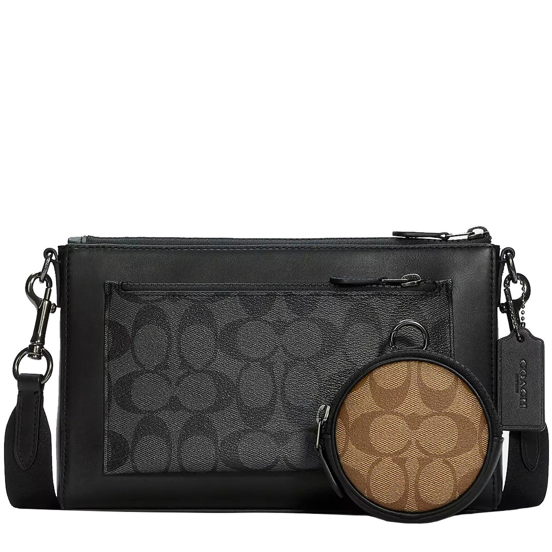Buy Coach Holden Crossbody Bag In Signature Canvas in Charcoal