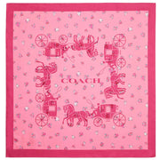 Buy Coach Horse And Carriage Tea Rose Print Silk Bandana Scarf in Bright Violet C0007 Online in Singapore | PinkOrchard.com