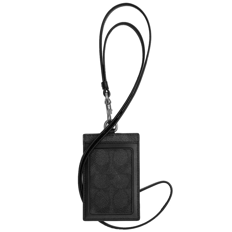 Buy Coach Id Lanyard In Signature Canvas in Charcoal CU476 Online in Singapore | PinkOrchard.com