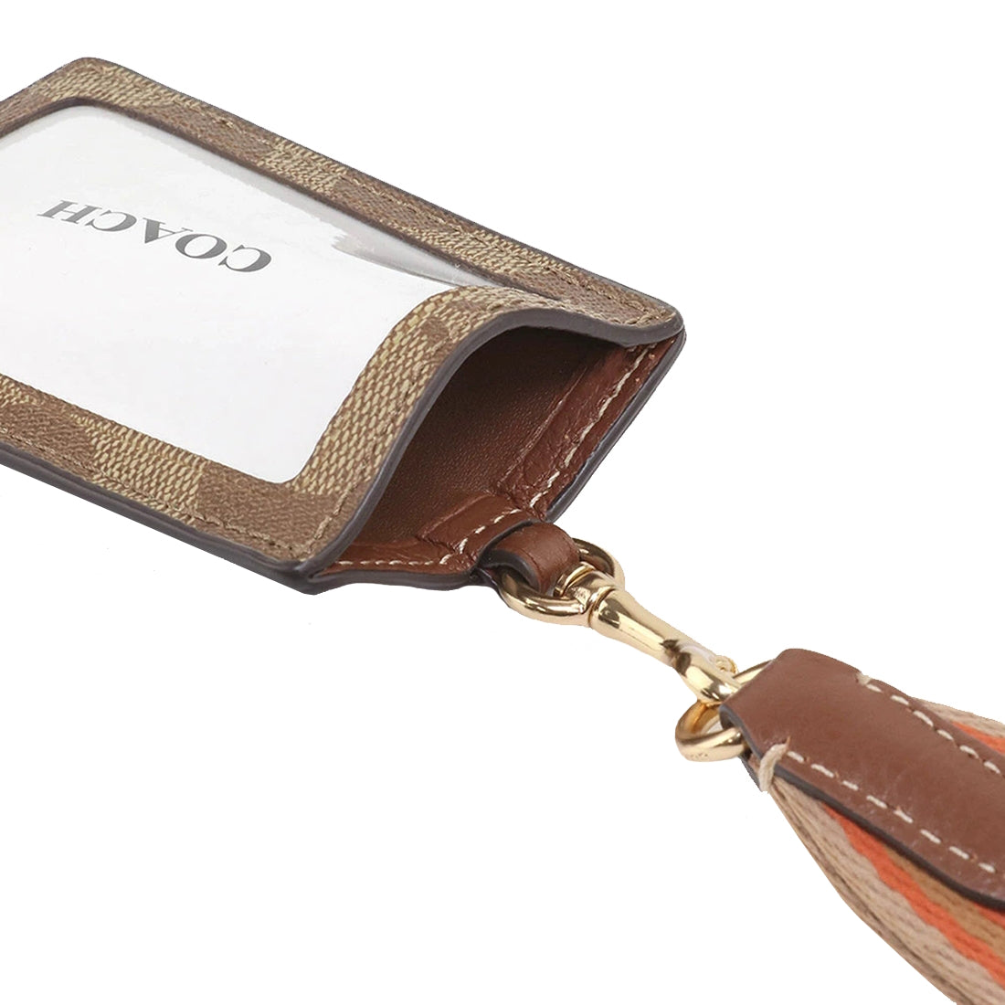 Buy Coach Id Lanyard In Signature Canvas in Khaki/ Canyon Multi CH713 ...
