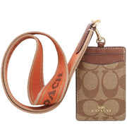 Buy Coach Id Lanyard In Signature Canvas in Khaki/ Canyon Multi CH713 | PinkOrchard.com