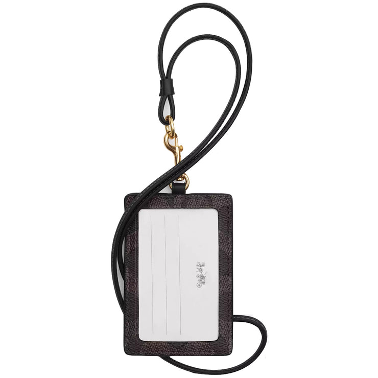 Buy Coach Id Lanyard In Signature Canvas in Walnut/ Black CZ285 Online in Singapore | PinkOrchard.com