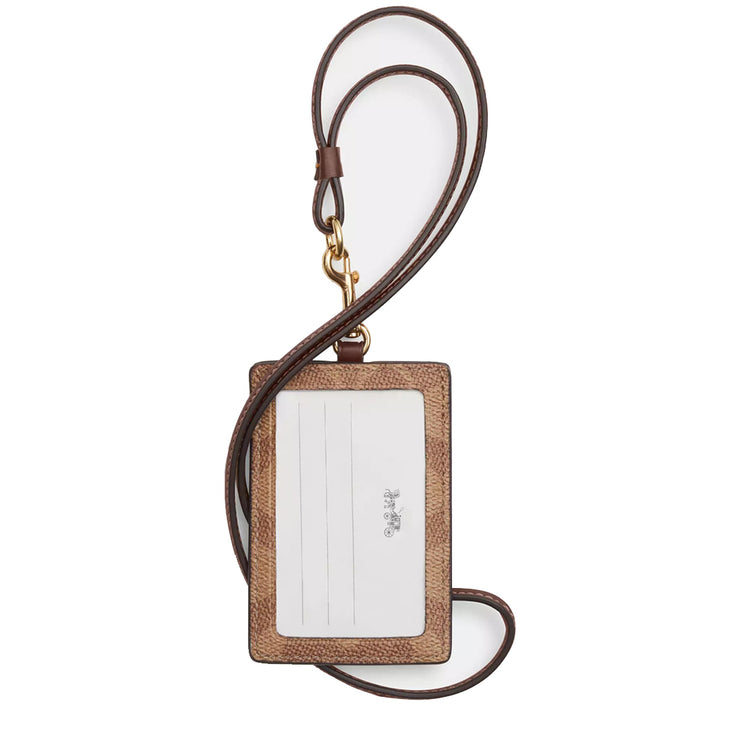 Buy Coach Id Lanyard In Signature Canvas in Tan/ Brown CZ285 Online in Singapore | PinkOrchard.com