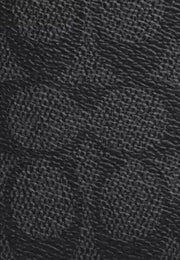 Closeup of Coach Id Wallet In Signature Canvas - Charcoal/ Black CW367