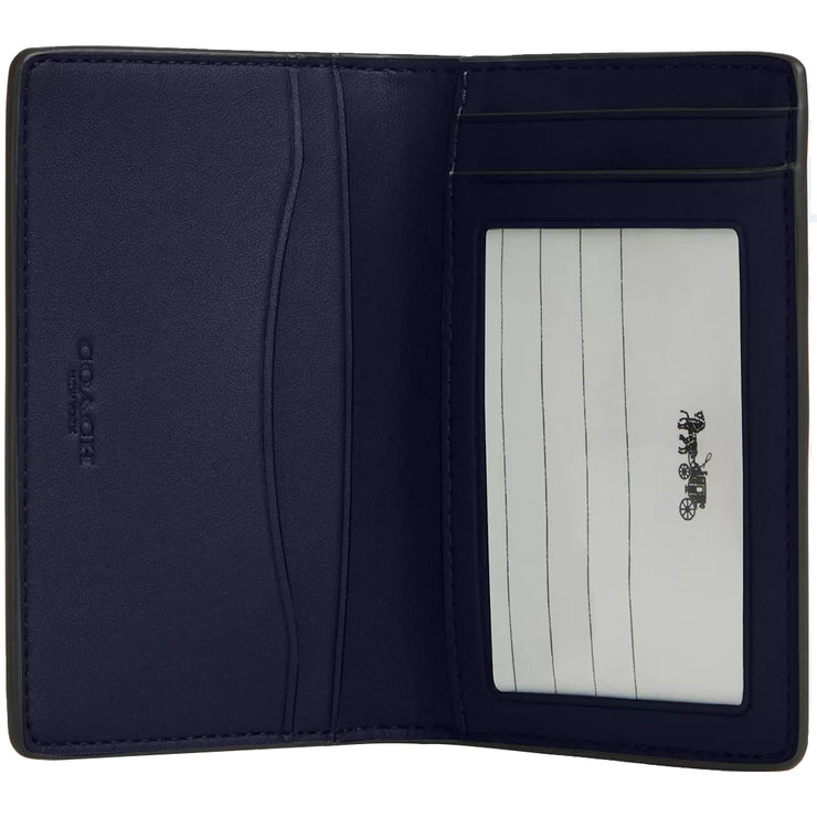 Interior View of Coach Id Wallet In Signature Canvas - Light Denim/ Midnight CW367
