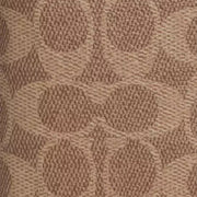 Closeup of Coach Id Wallet In Signature Canvas - Tan & Black CW367