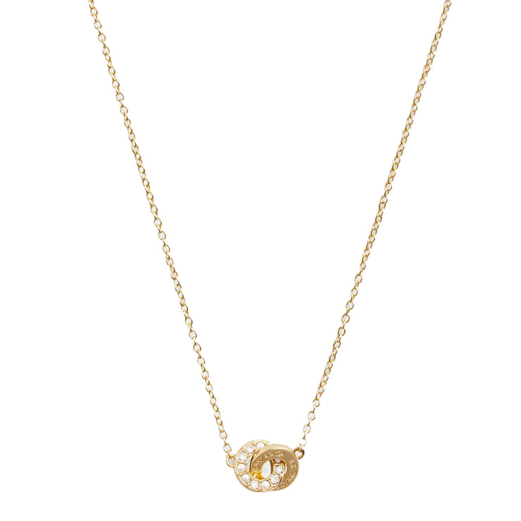 Buy Coach Interlocking Open Circle Pearl Pendant Necklace in Gold/ Pearl CO233 Online in Singapore | PinkOrchard.com