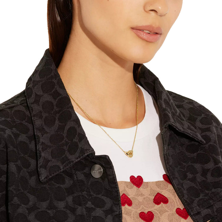 Buy Coach Interlocking Open Circle Pendant Necklace in Gold 91441 Online in Singapore | PinkOrchard.com