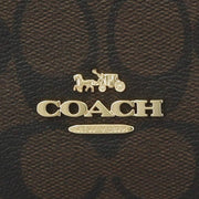 Coach Katy Satchel Bag In Signature Canvas in Brown/ Black 2558