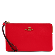 Buy Coach Large Corner Zip Wristlet in Electric Red 3888 Online in Singapore | PinkOrchard.com