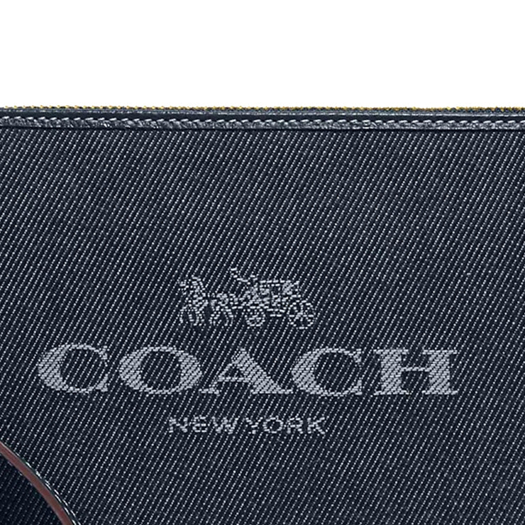 Buy Coach Large Corner Zip Wristlet With Coach Logo in Denim CH386 Online in Singapore | PinkOrchard.com